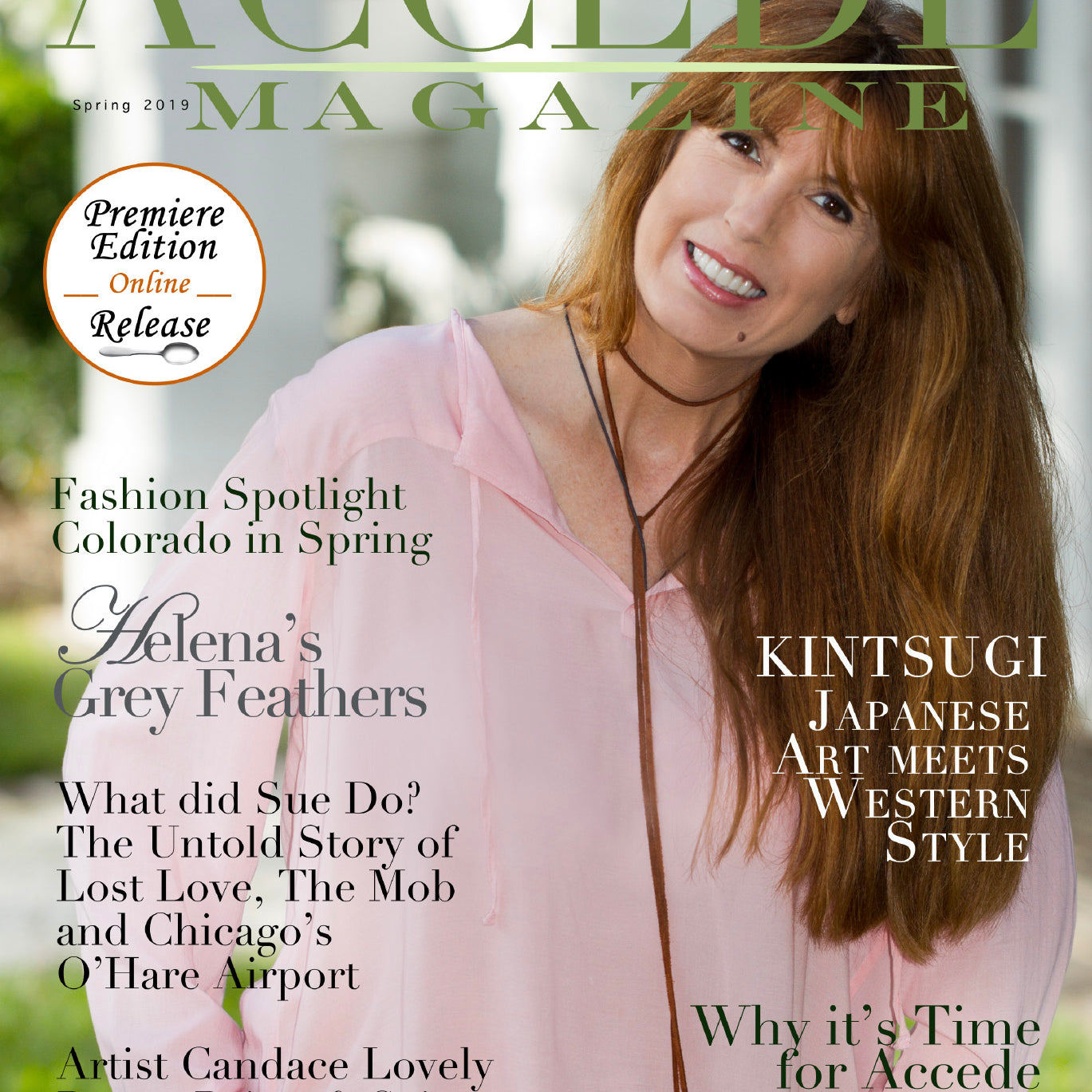 Mikah Fashion in the First issue of Accede Magazine