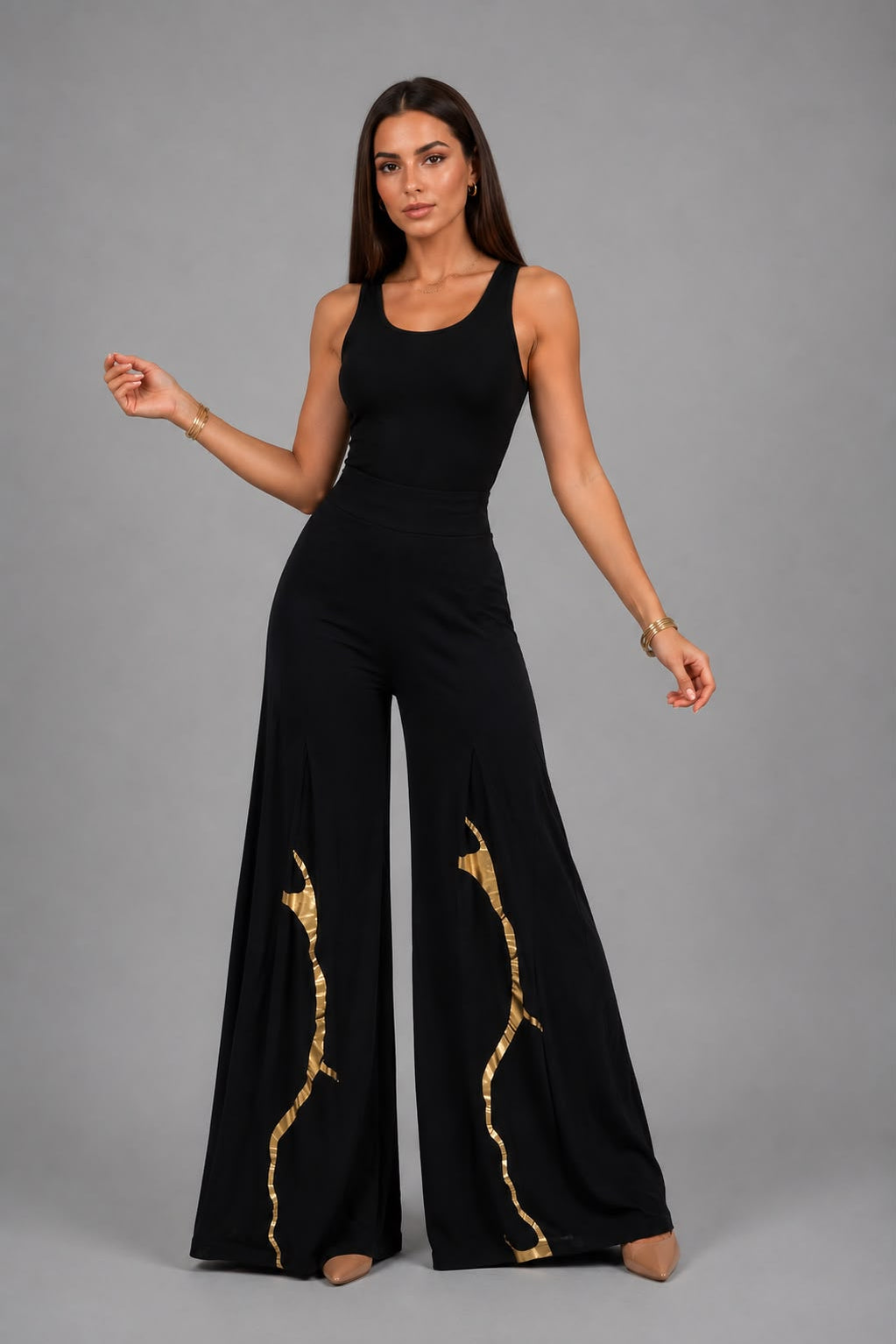 Palazzo Kintsugi Pants- Final Sale