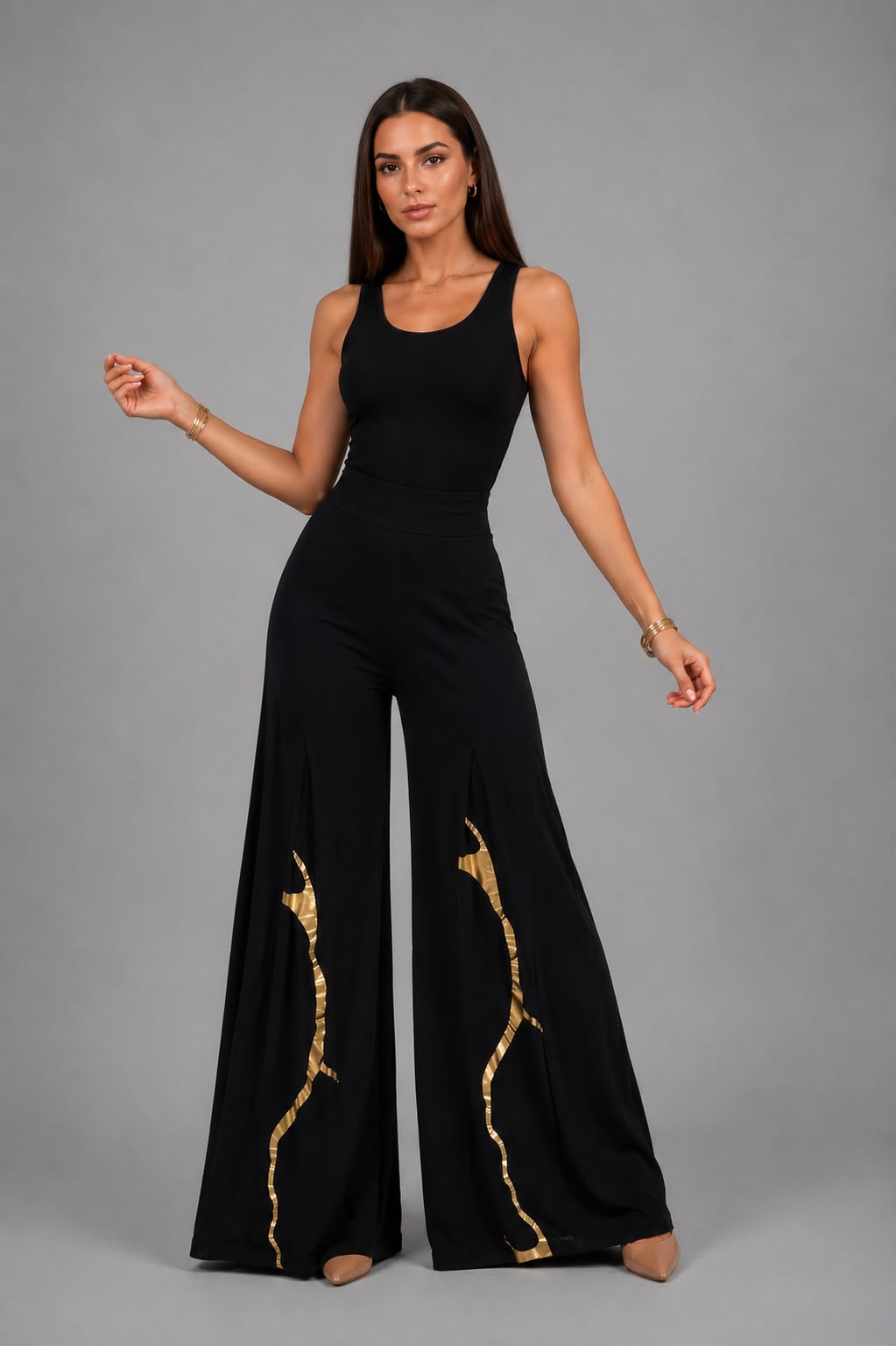 Palazzo Kintsugi Pants- Final Sale