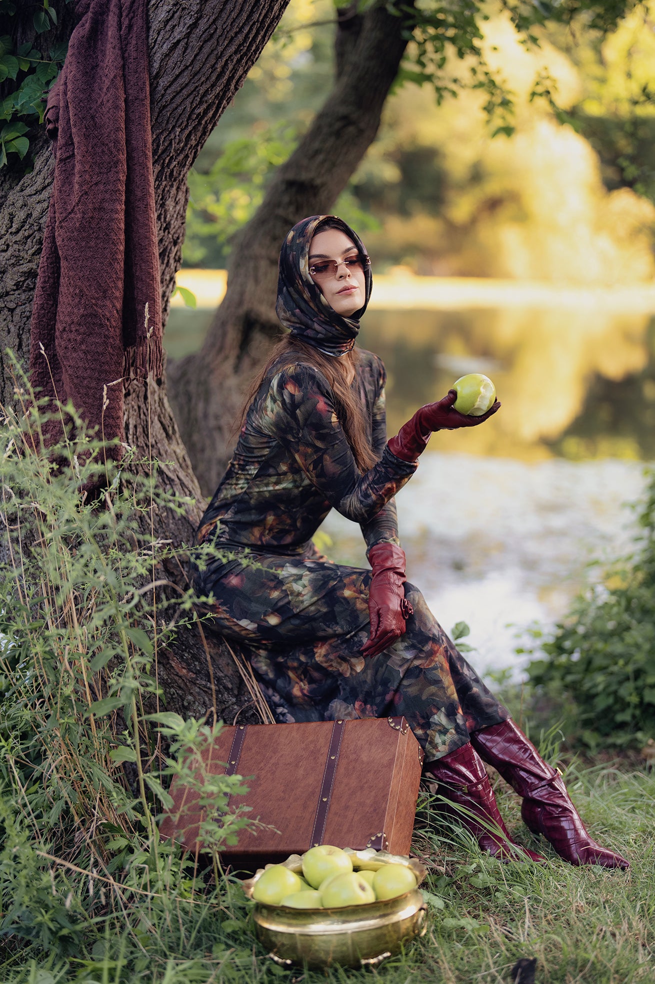 Midnight Blooms Layka Maxi Dress