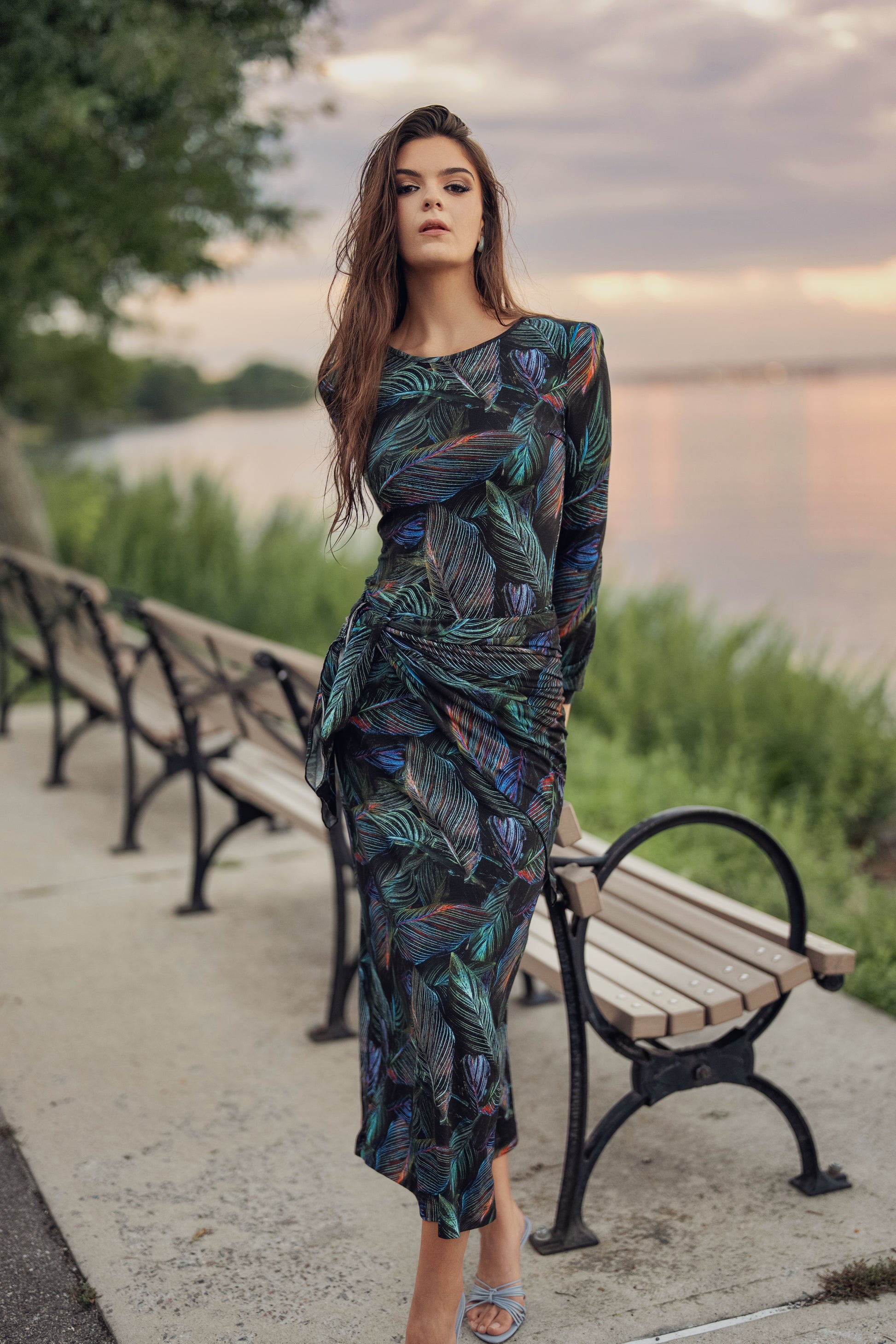 Neon jungle Layka Maxi dress