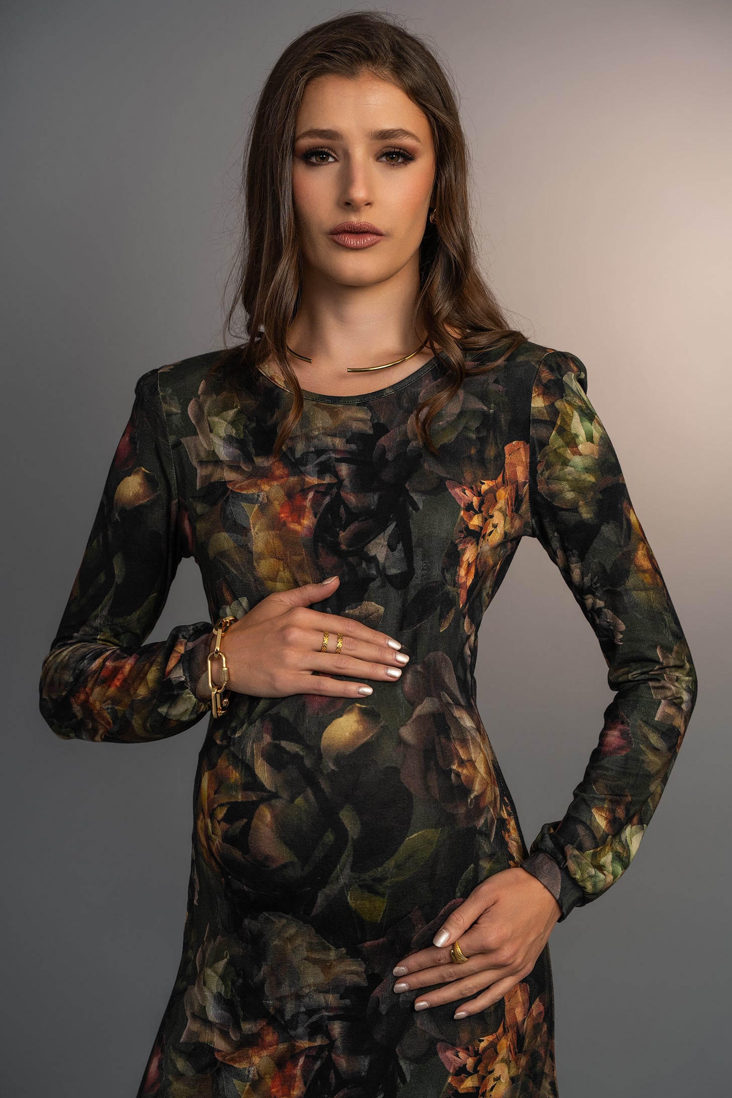 Midnight Blooms Layka Maxi Dress