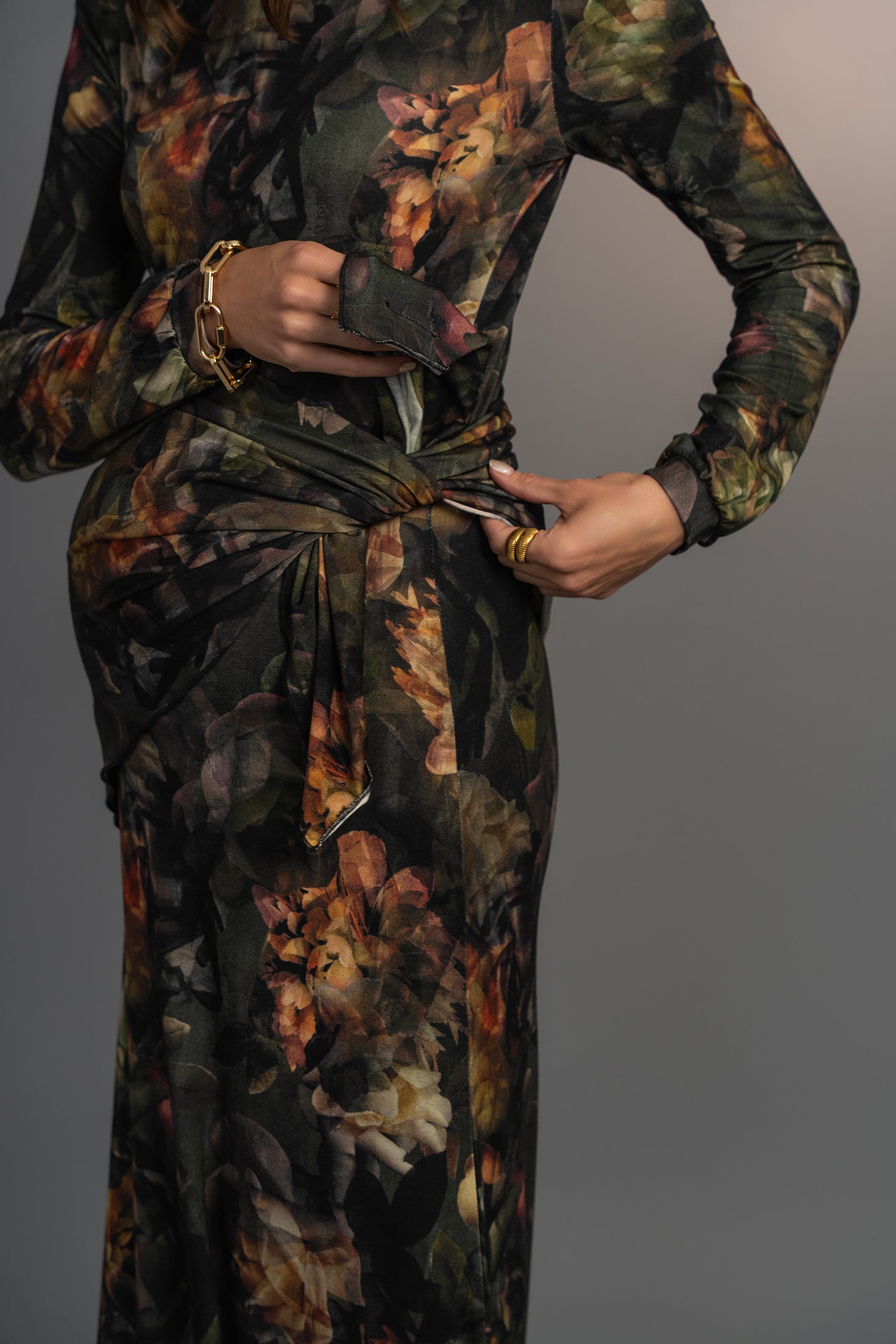 Midnight Blooms Layka Maxi Dress