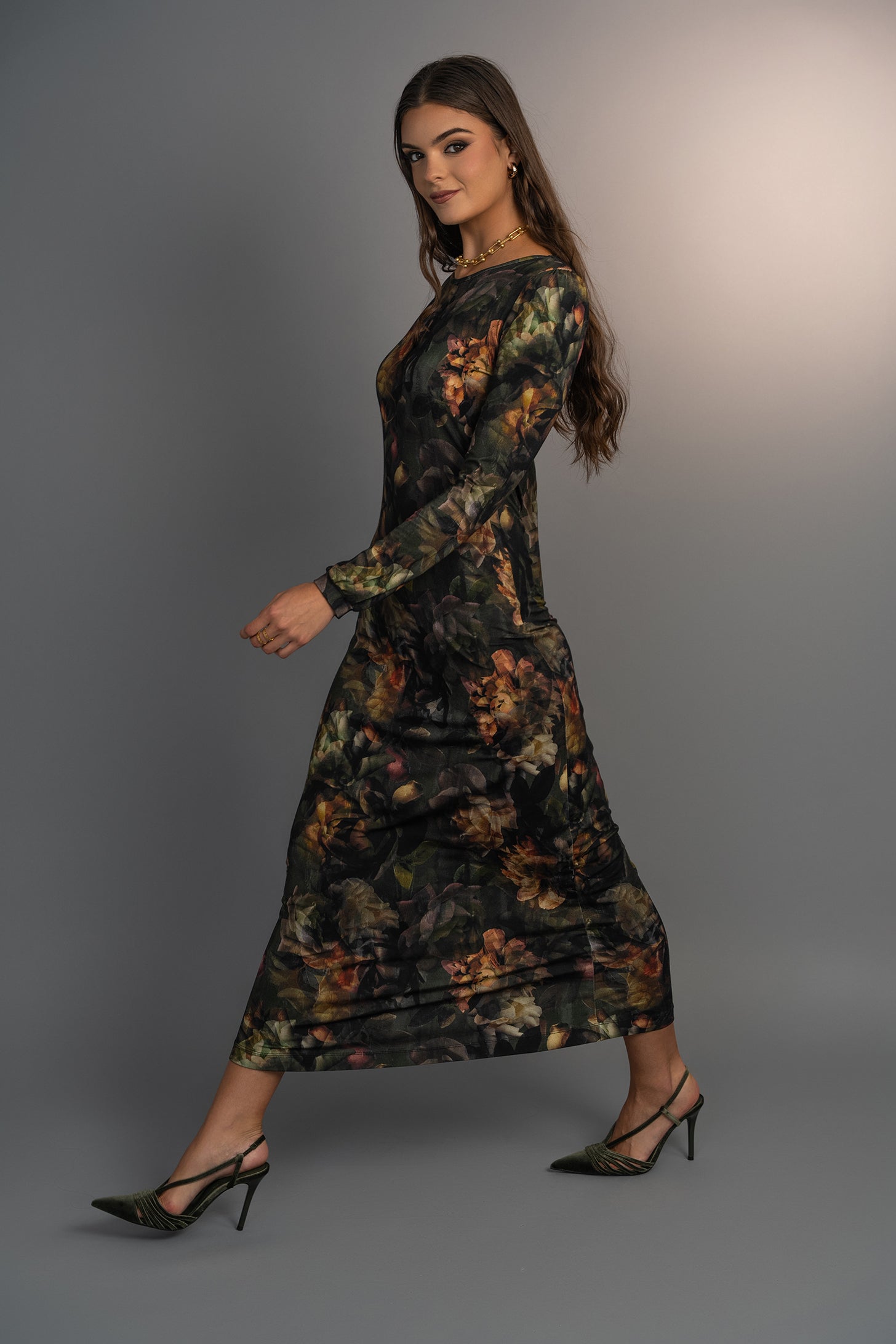 Midnight Blooms Layka Maxi Dress
