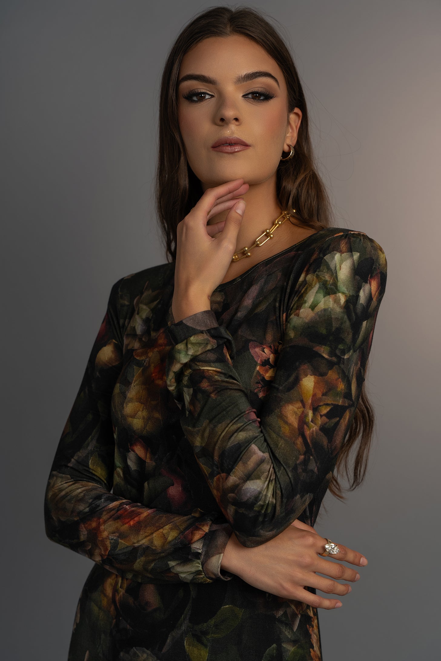 Midnight Blooms Layka Maxi Dress
