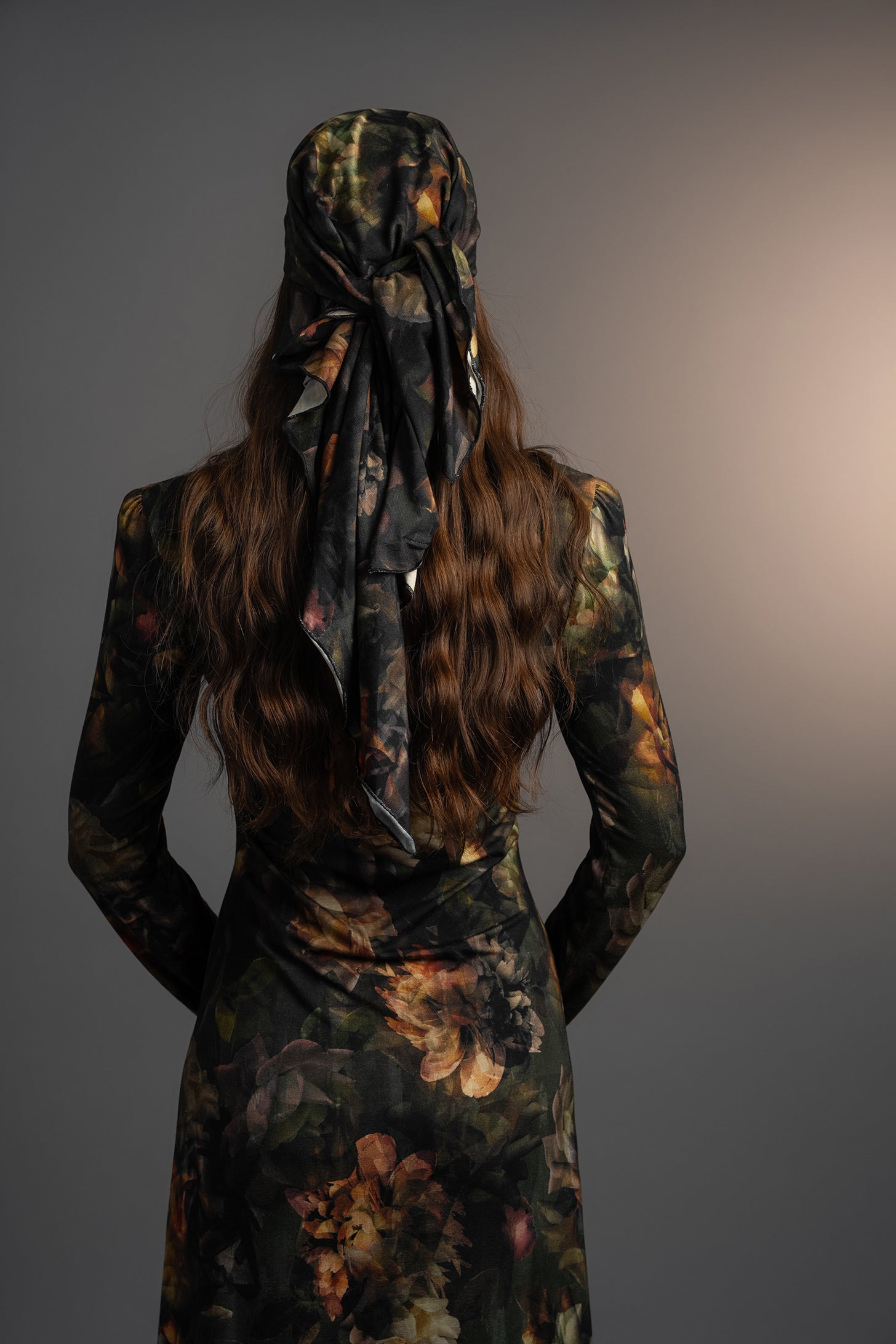 Midnight Blooms Scarf