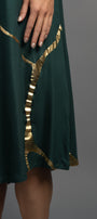 Hikari Pine Green Gold Foil Kintsugi Dress *Holiday Edition* ( PRE ORDER)