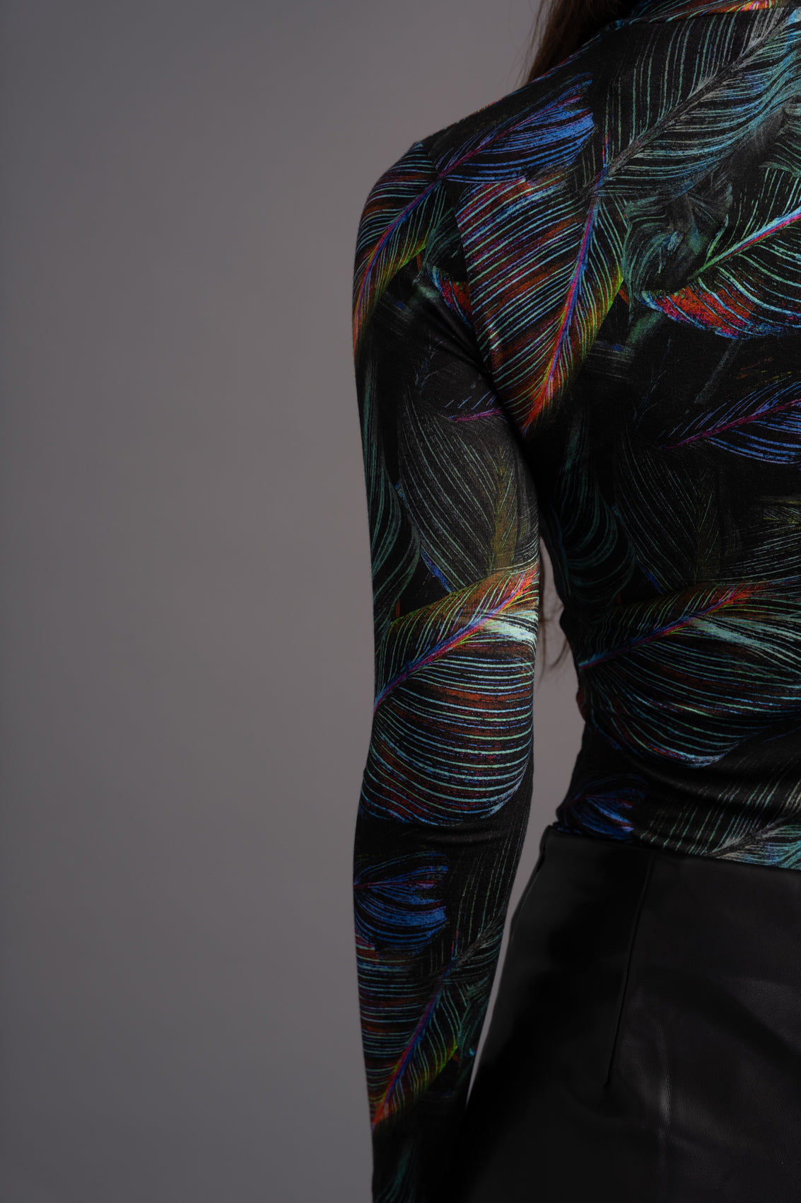 Neon Jungle Mock Neck