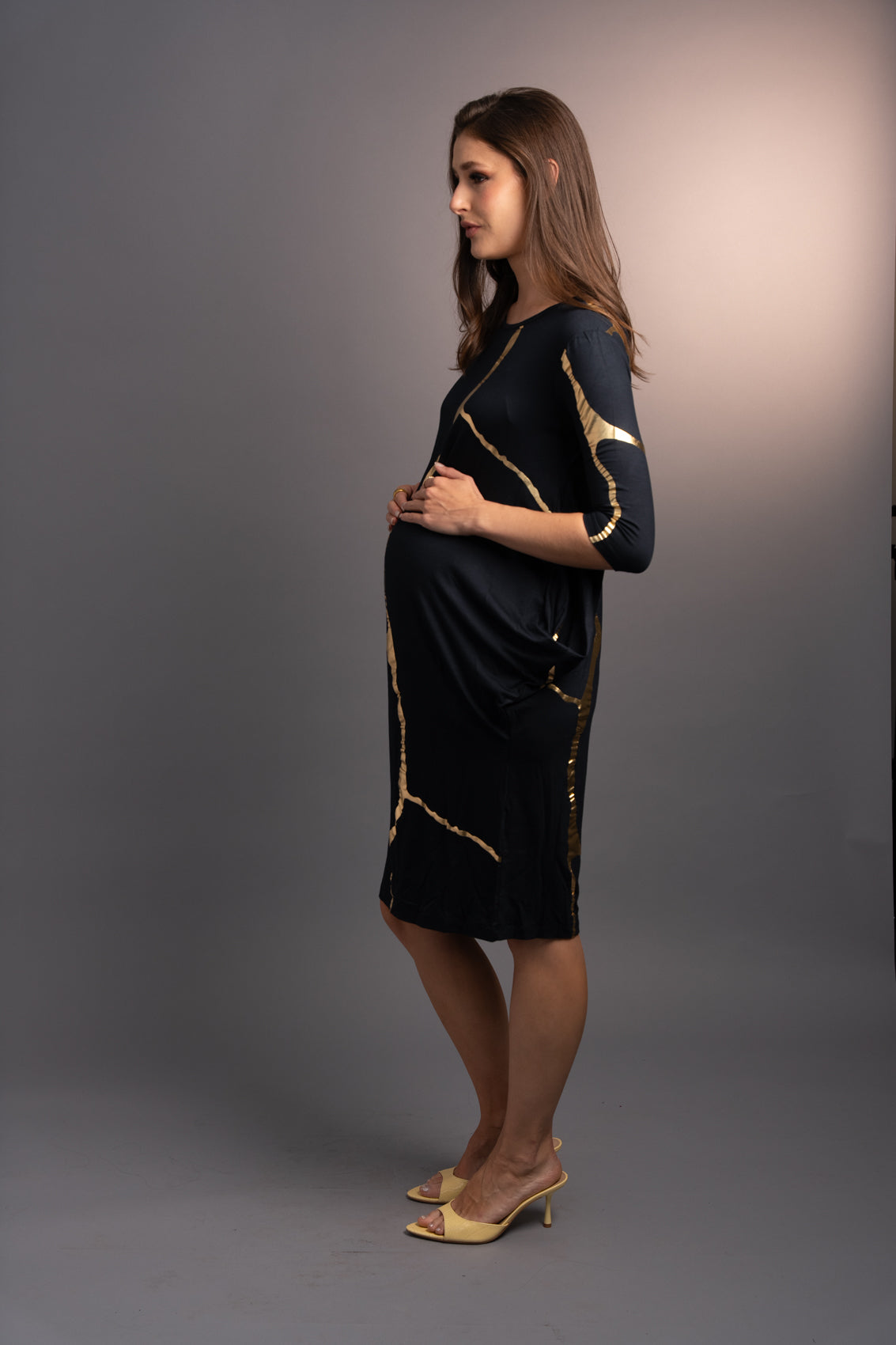 Short Charcoal Indigo Kintsugi 3 Way Maxi *Limited Edition*