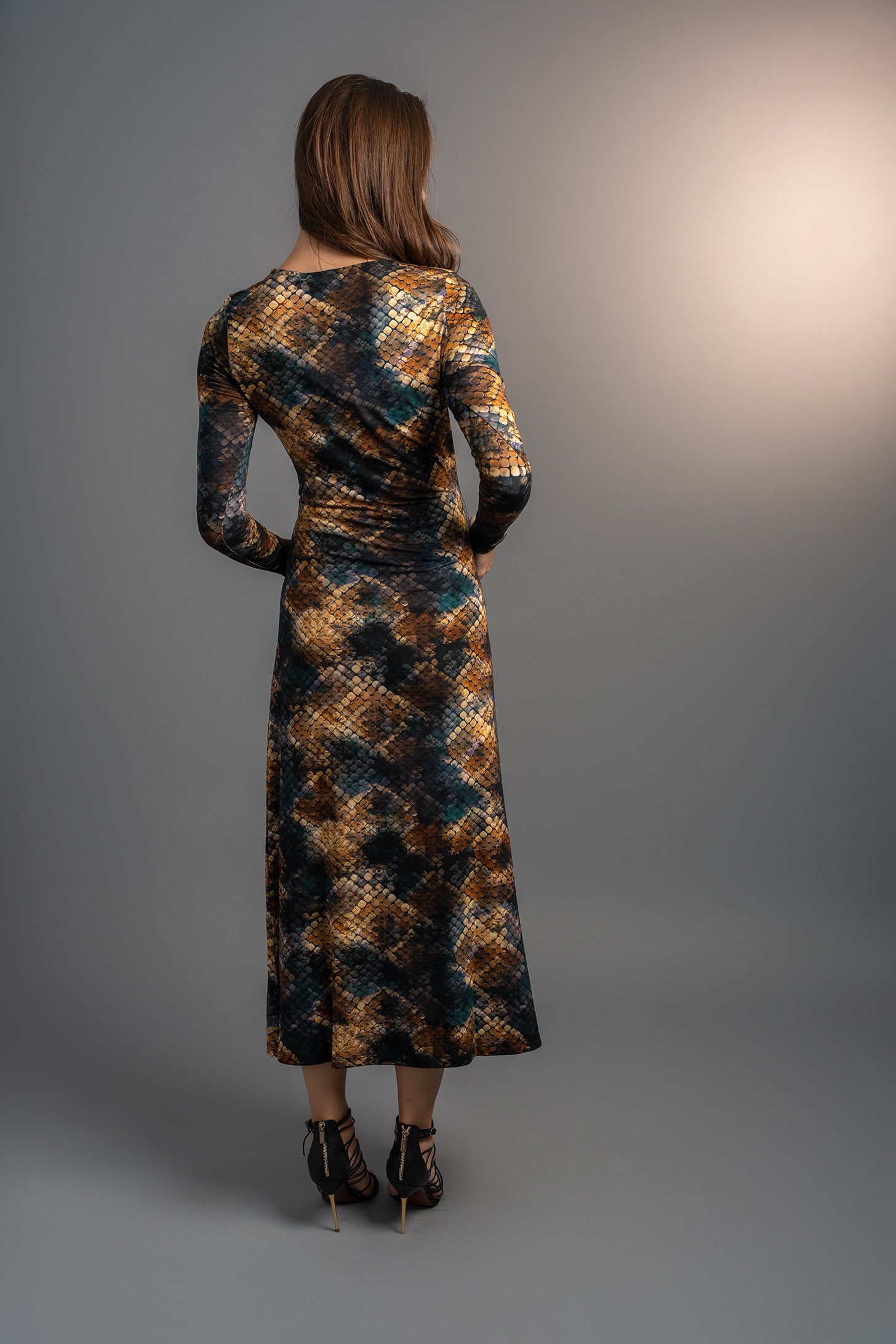 Long Sleeve Serpent Midi Dress *Limited edition*