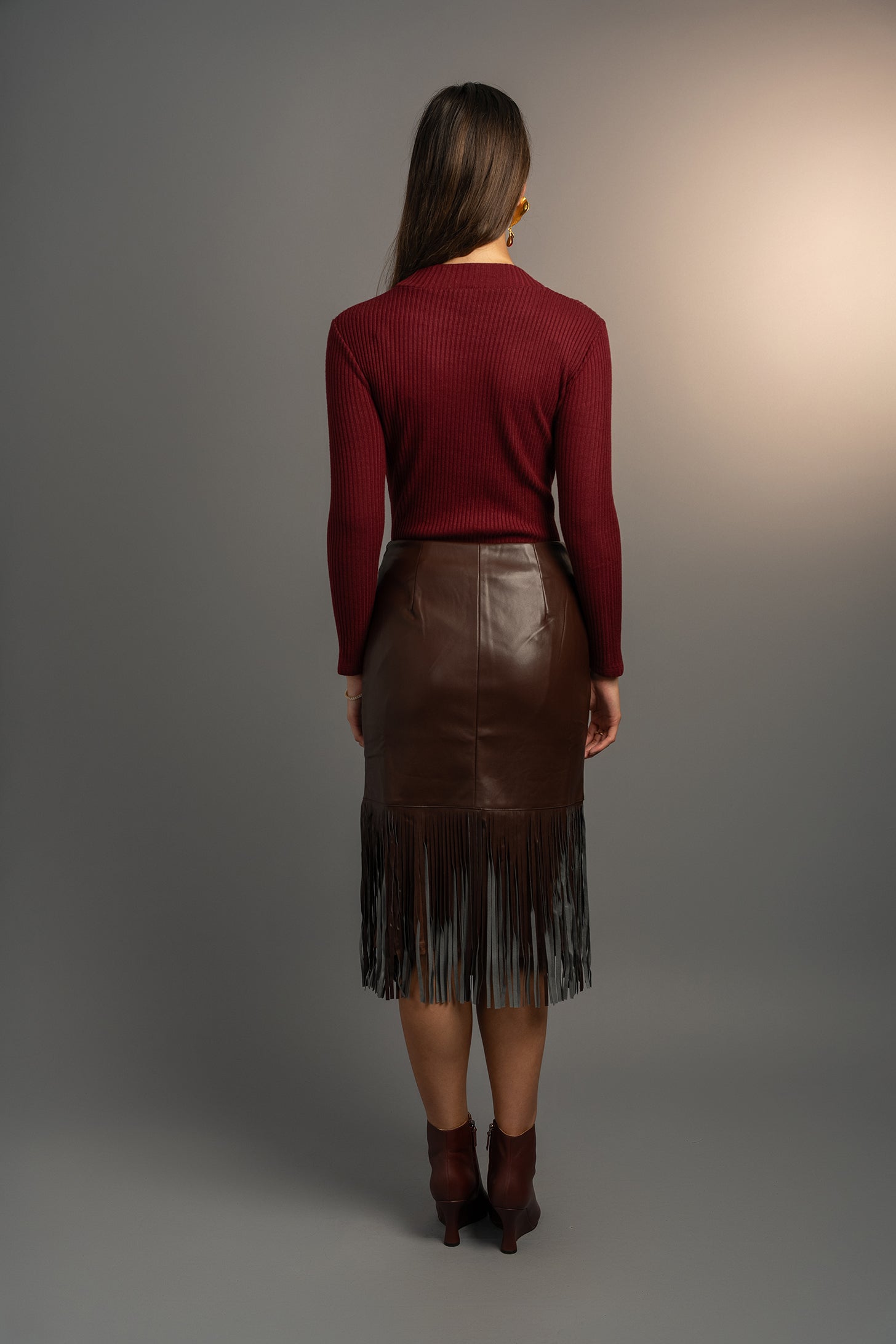 Brownstone Belle Fringe Skirt