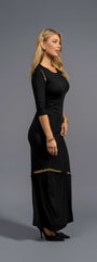 Aurora Gold Slit Maxi