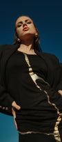 Black & Gold Kintsugi Sleeveless 3-Way Maxi