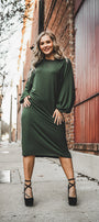 Emica Dress (Viscose) Pine Green