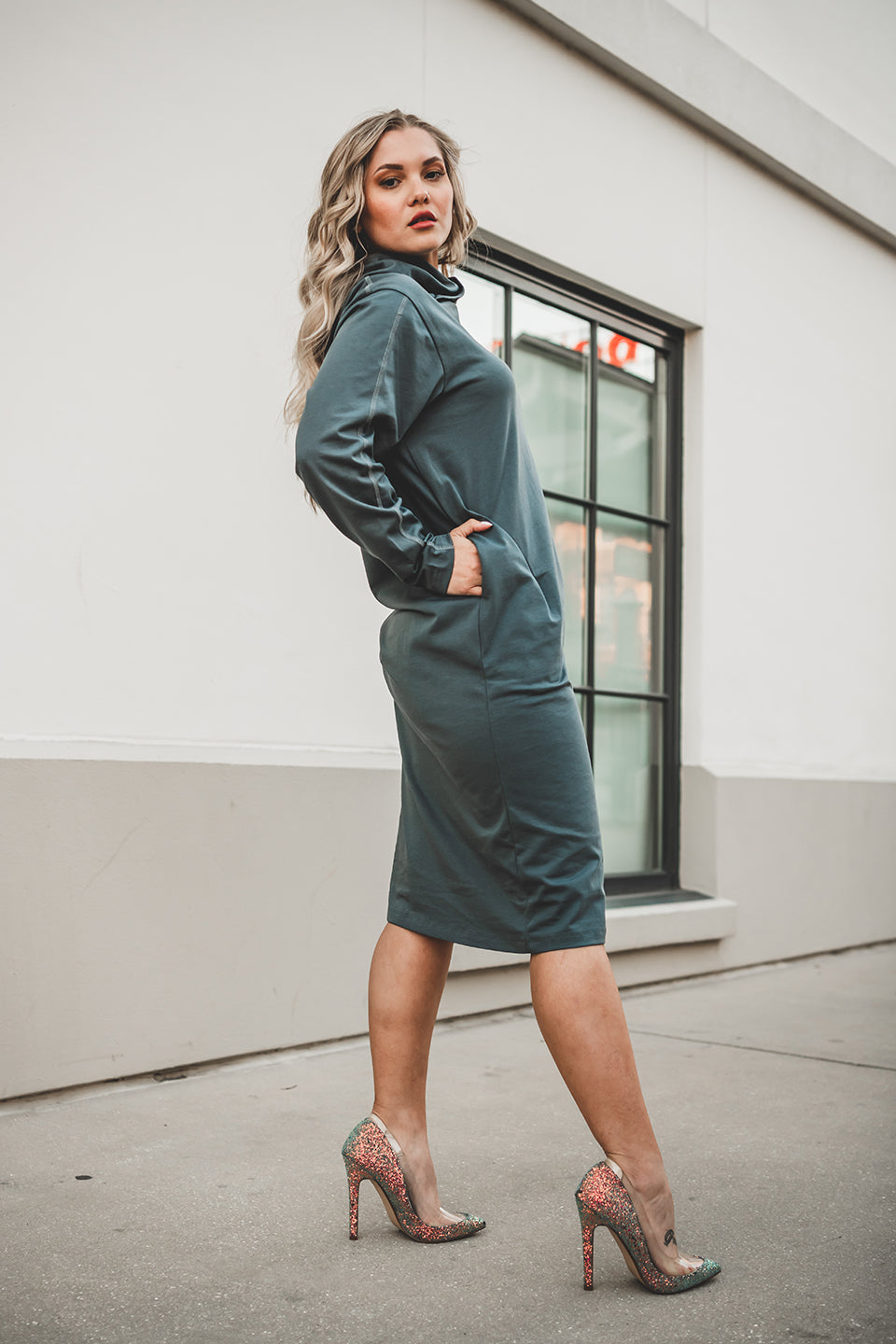 Miya Dress (COTTON) Grey