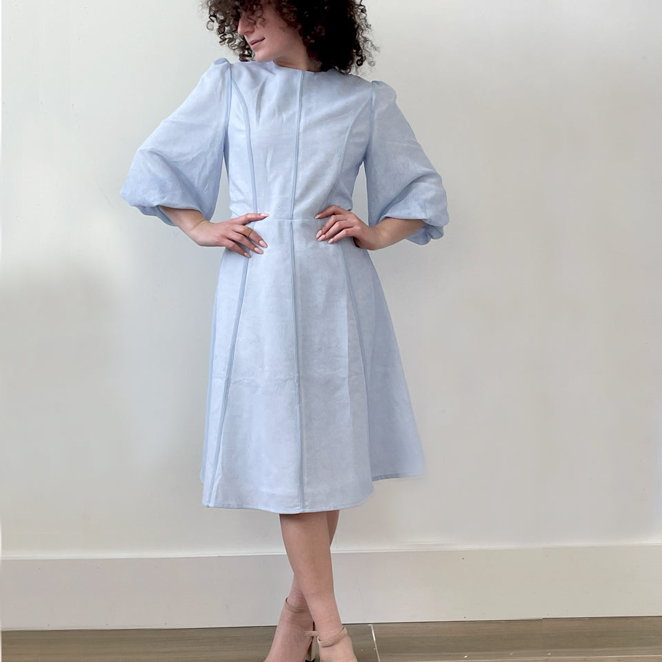 Rose Dress Baby Blue