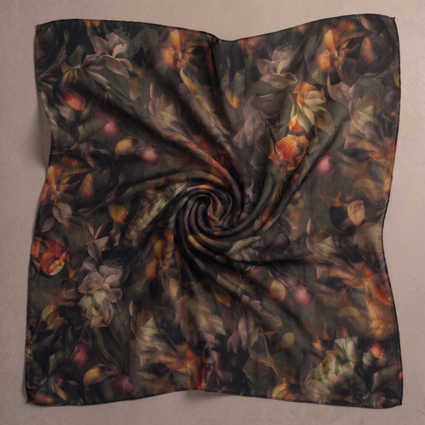 Midnight Blooms Scarf
