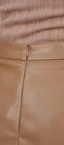 Rebel Romance 50/50 Leather Skirt Caramel