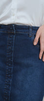 Sweeney Blue Stretch Denim Skirt