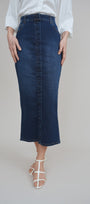 Sweeney Blue Stretch Denim Skirt