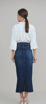 Sweeney Blue Stretch Denim Skirt
