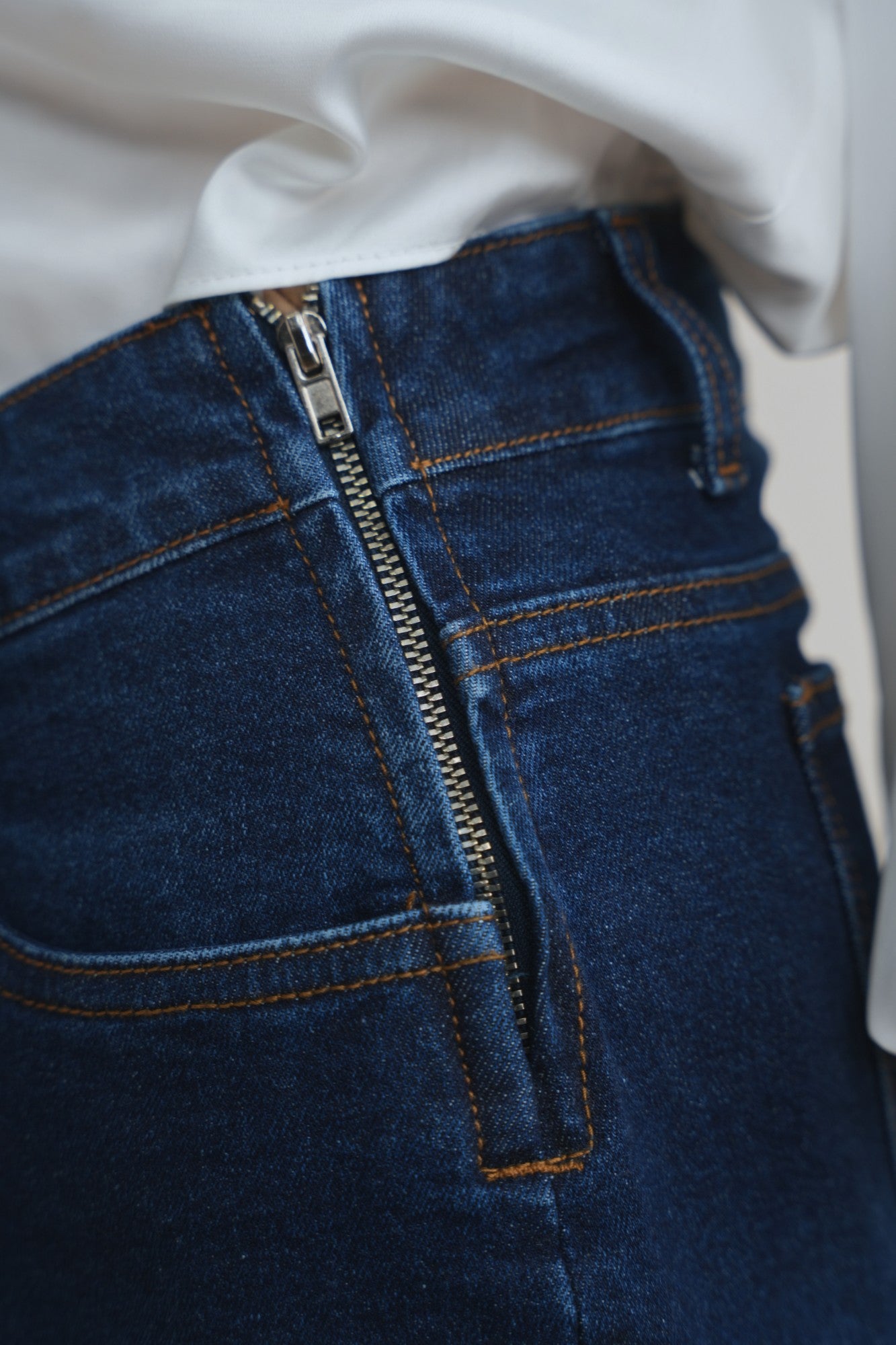 Sweeney Blue Stretch Denim Skirt