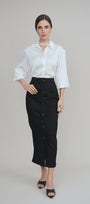 Black Diamond Stretch Denim Skirt