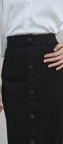 Black Diamond Stretch Denim Skirt