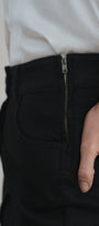 Black Diamond Stretch Denim Skirt