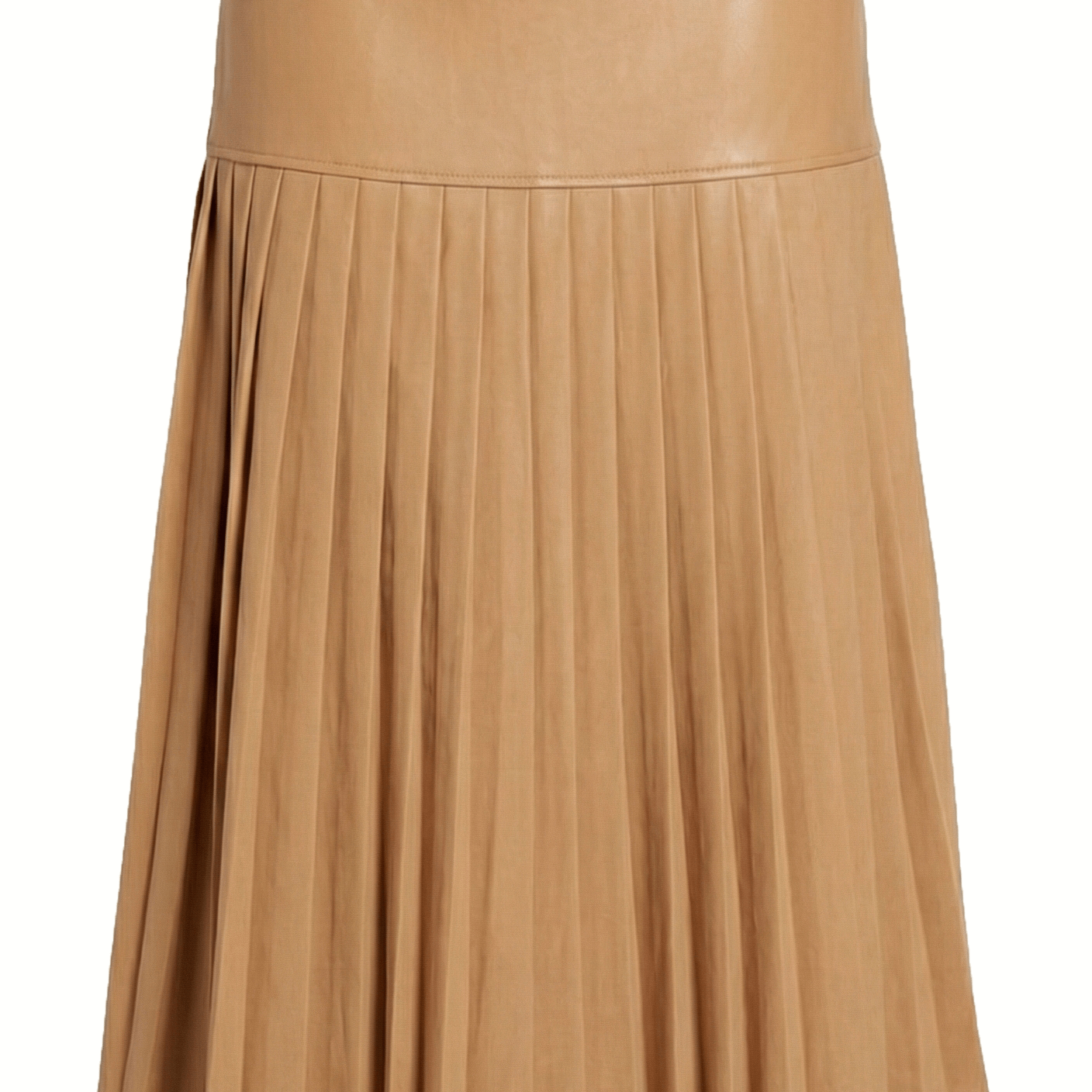 Rebel Romance 50/50 Leather Skirt Caramel