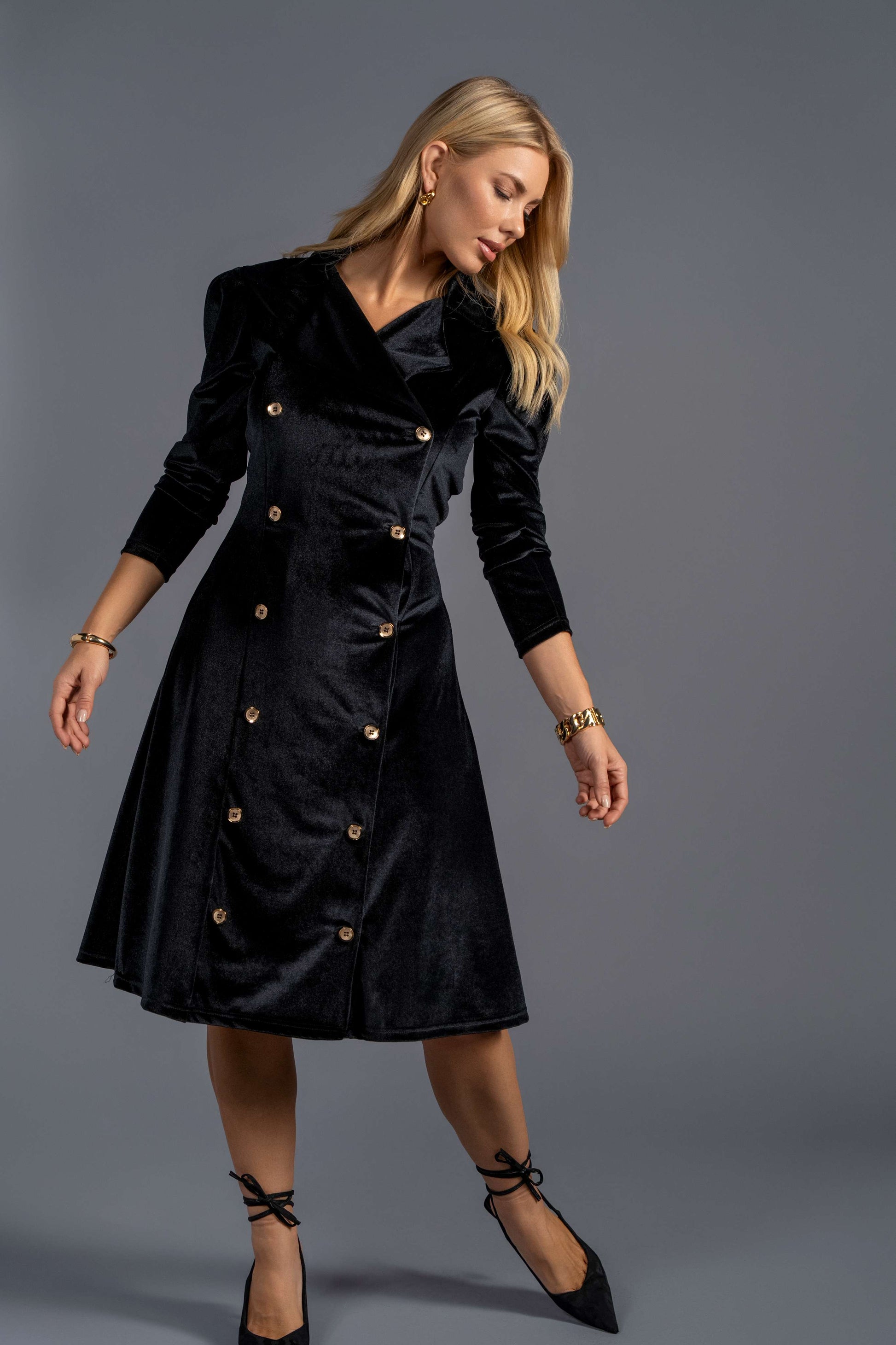 Bara Velvet Blazer Dress