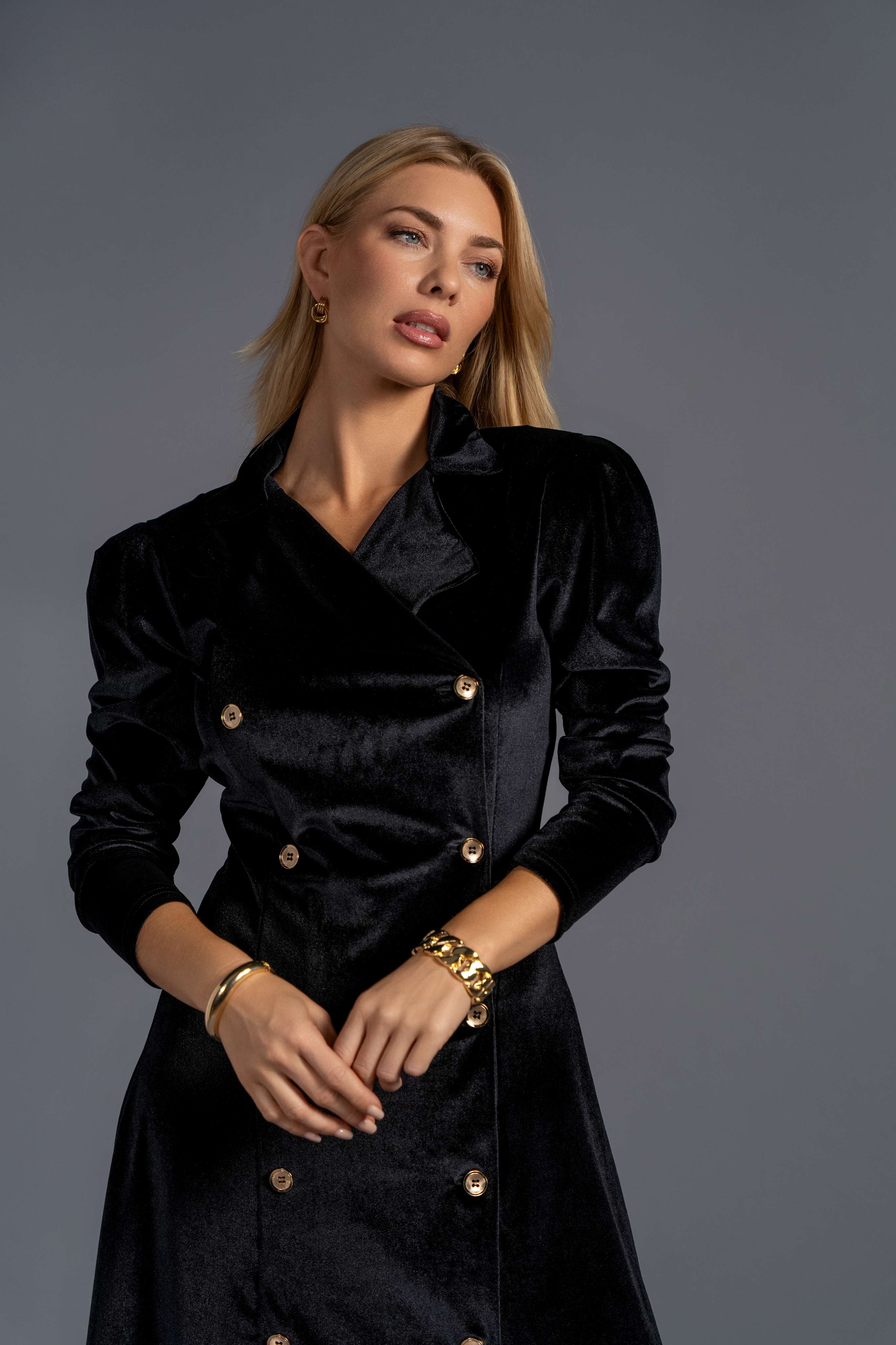 Bara Velvet Blazer Dress Bara Velvet Blazer Dress