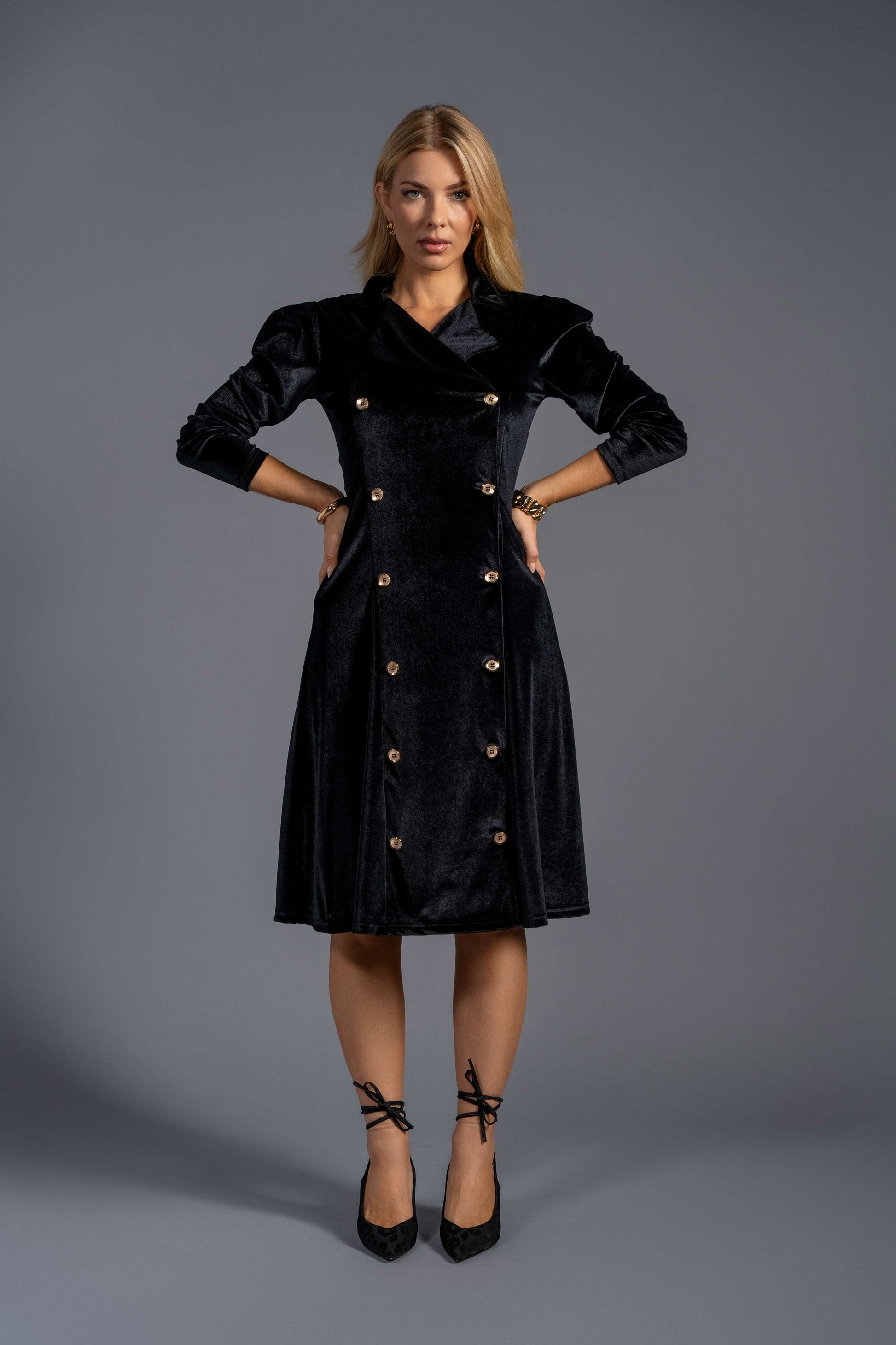 Bara Velvet Blazer Dress