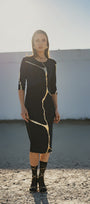 Short Charcoal Indigo Kintsugi 3 Way Maxi *Limited Edition*