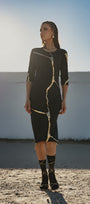 Short Charcoal Indigo Kintsugi 3 Way Maxi *Limited Edition*