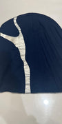 Kintsugi Beanie in Navy and Silver