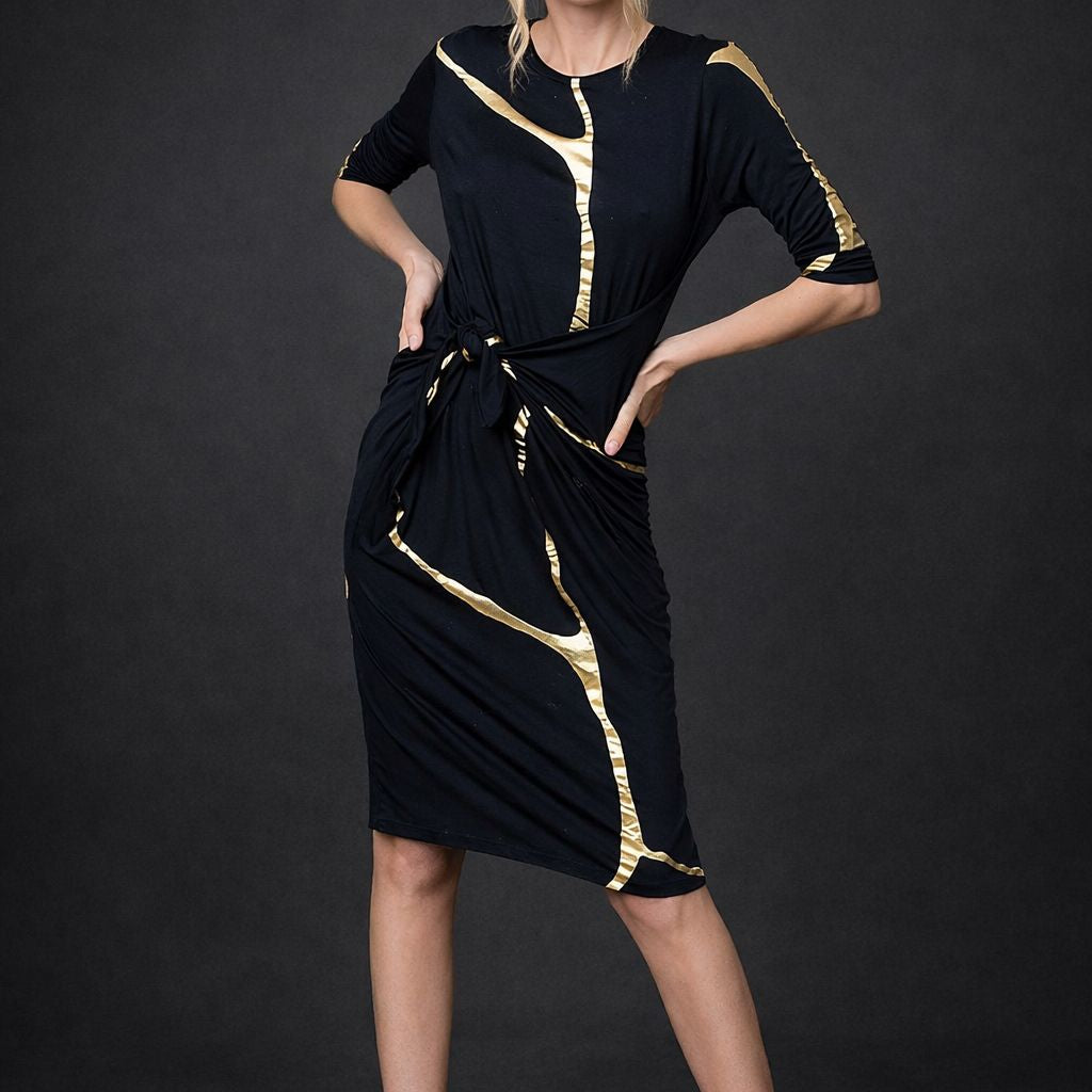 Short Charcoal Indigo Kintsugi 3 Way Maxi *Limited Edition*