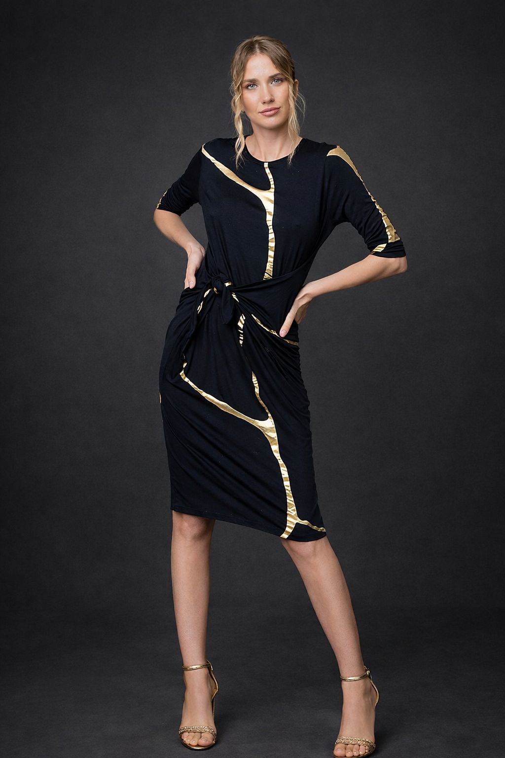 Short Charcoal Indigo Kintsugi 3 Way Maxi *Limited Edition*