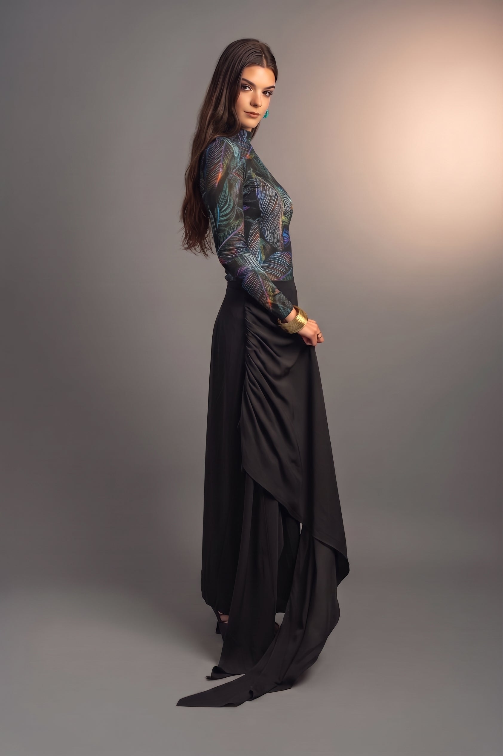 The Windsor Wrap Skirt – Black