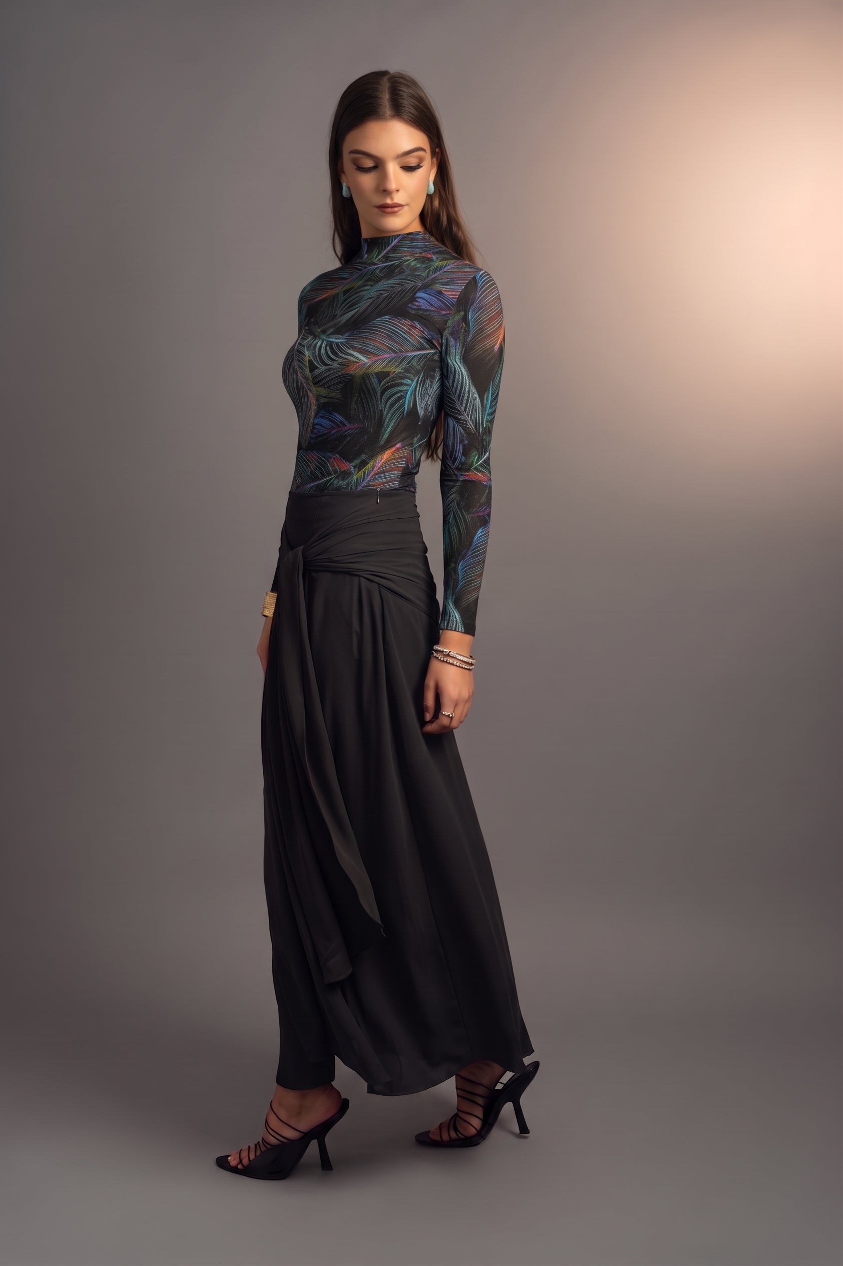 The Windsor Wrap Skirt – Black