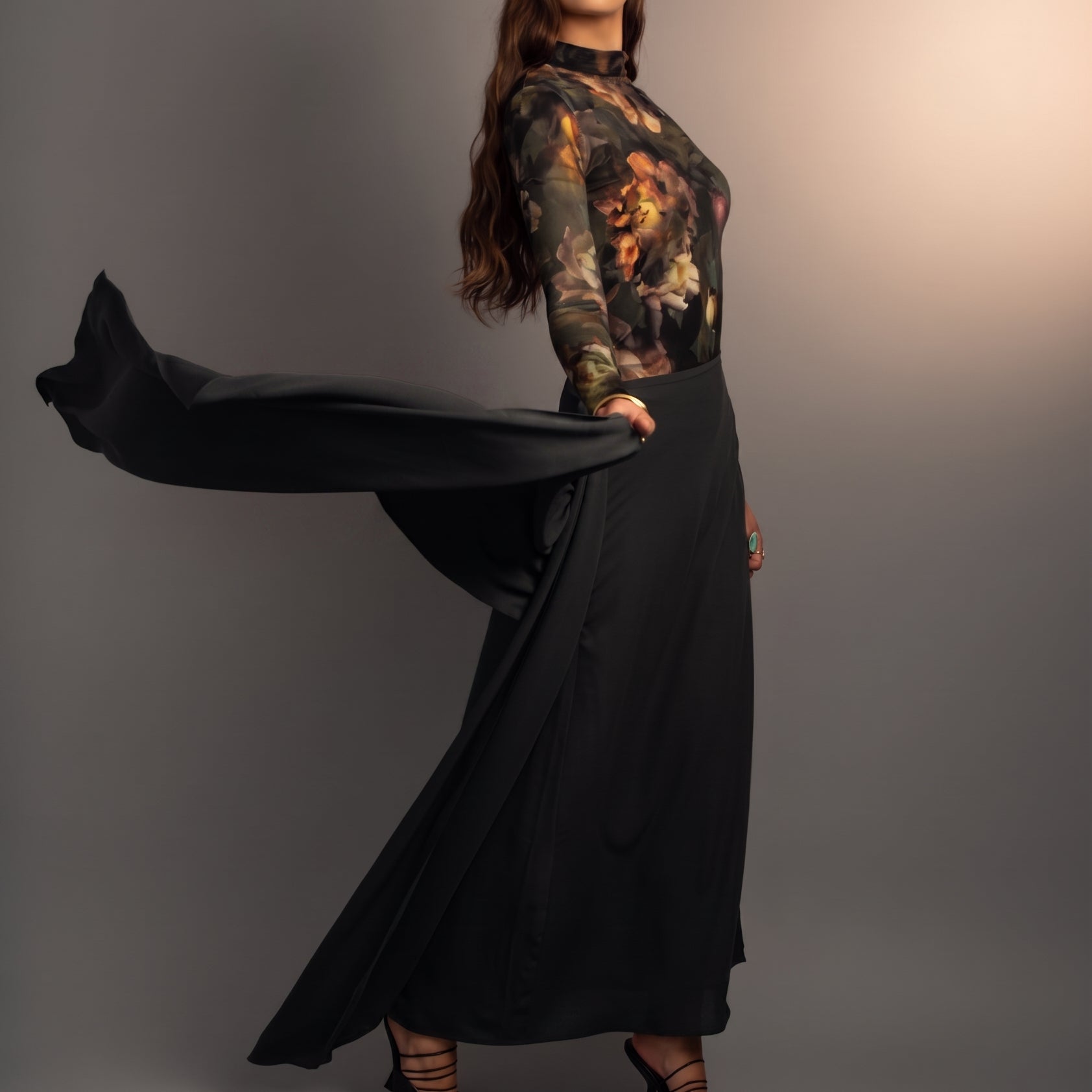 The Windsor Wrap Skirt – Black