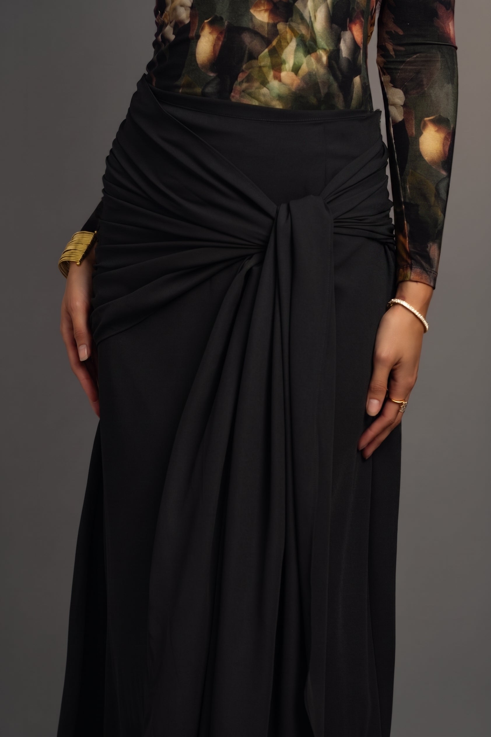 The Windsor Wrap Skirt – Black