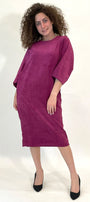 Hoshi Dress Corduroy - Magenta