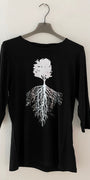 Graphic Tree T-Shirt Black Silver