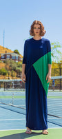 Maki Dress Sailor Blue and Green