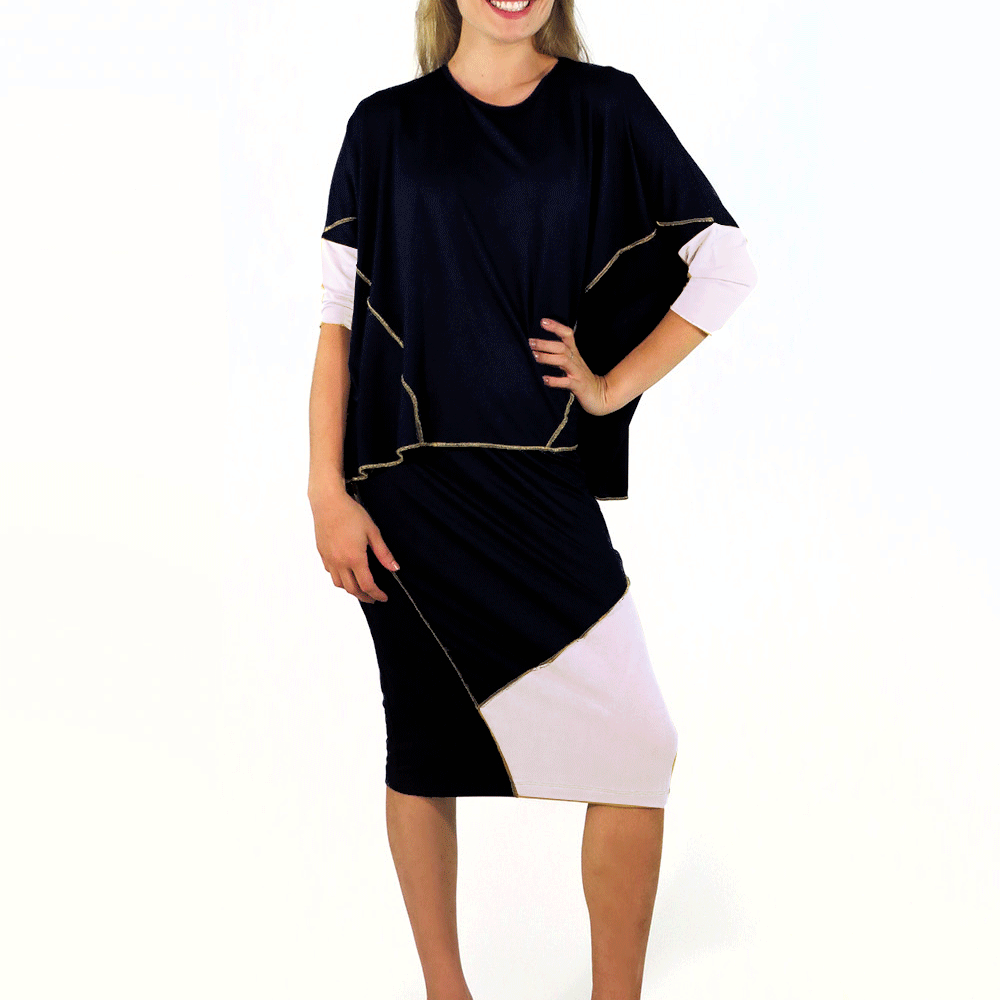 Etsu Skirt in Black & White